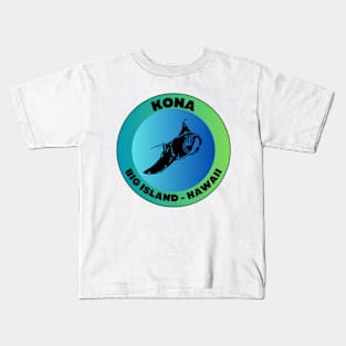 Kona Manta Ray - Big Island Hawaii Kids T-Shirt